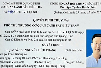 Quảng Ninh: khởi tố vụ án, truy nã đối tượng lừa đảo chiếm đoạt tài sản