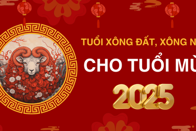 Tuổi xông đất, xông nhà năm 2025 giúp gia chủ tuổi Mùi may mắn cả năm