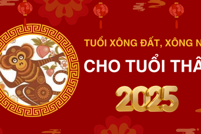 Tuổi xông đất, xông nhà năm 2025 cho tuổi Thân giúp may mắn