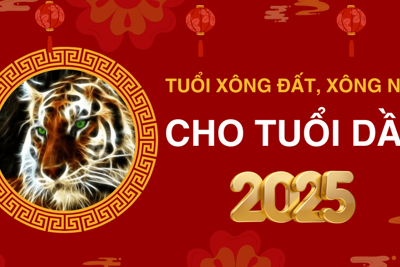 Tuổi xông đất, xông nhà năm 2025 cho tuổi Dần giúp may mắn cả năm