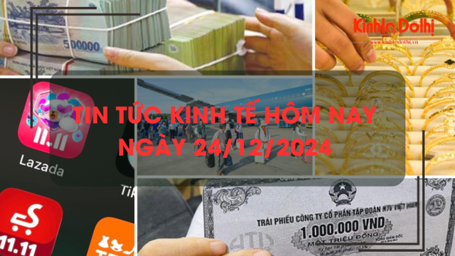 Tin tức kinh tế 24/12: giá vé máy bay Tết Nguyên đán 2025 tăng mạnh