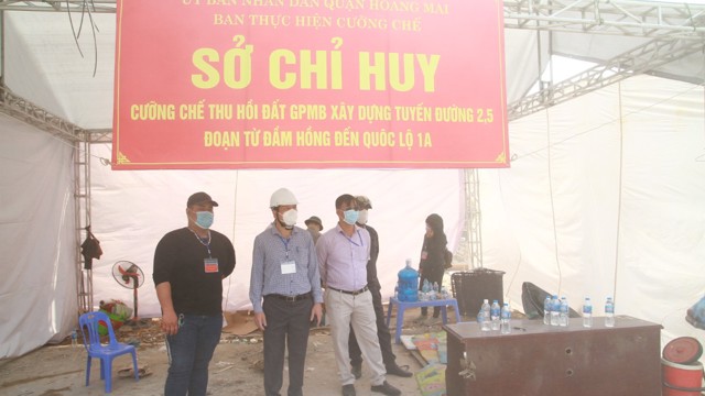 Cưỡng chế, giải phóng 2.900m2 thuộc Dự án đường Vành đai 2,5