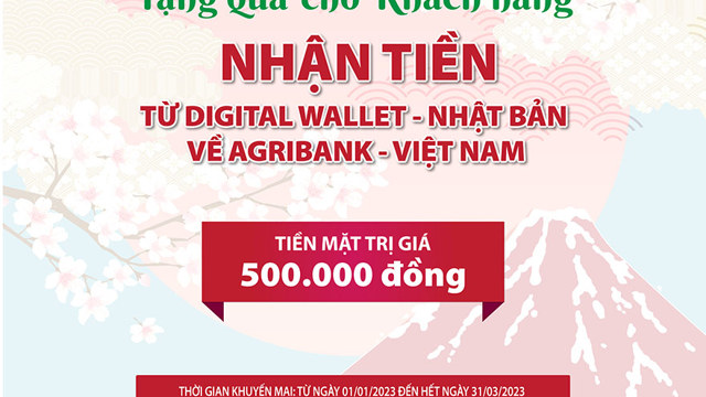 アグリバンクは、日本からベトナムへの送金を受け取った顧客にギフトを提供しています