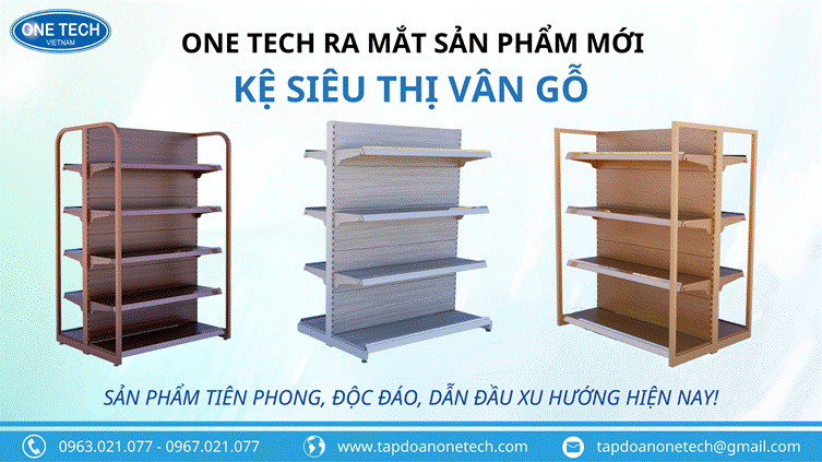 One Tech: Hệ thống sản xuất kệ vân gỗ độc quyền, chính thức ra thị trường