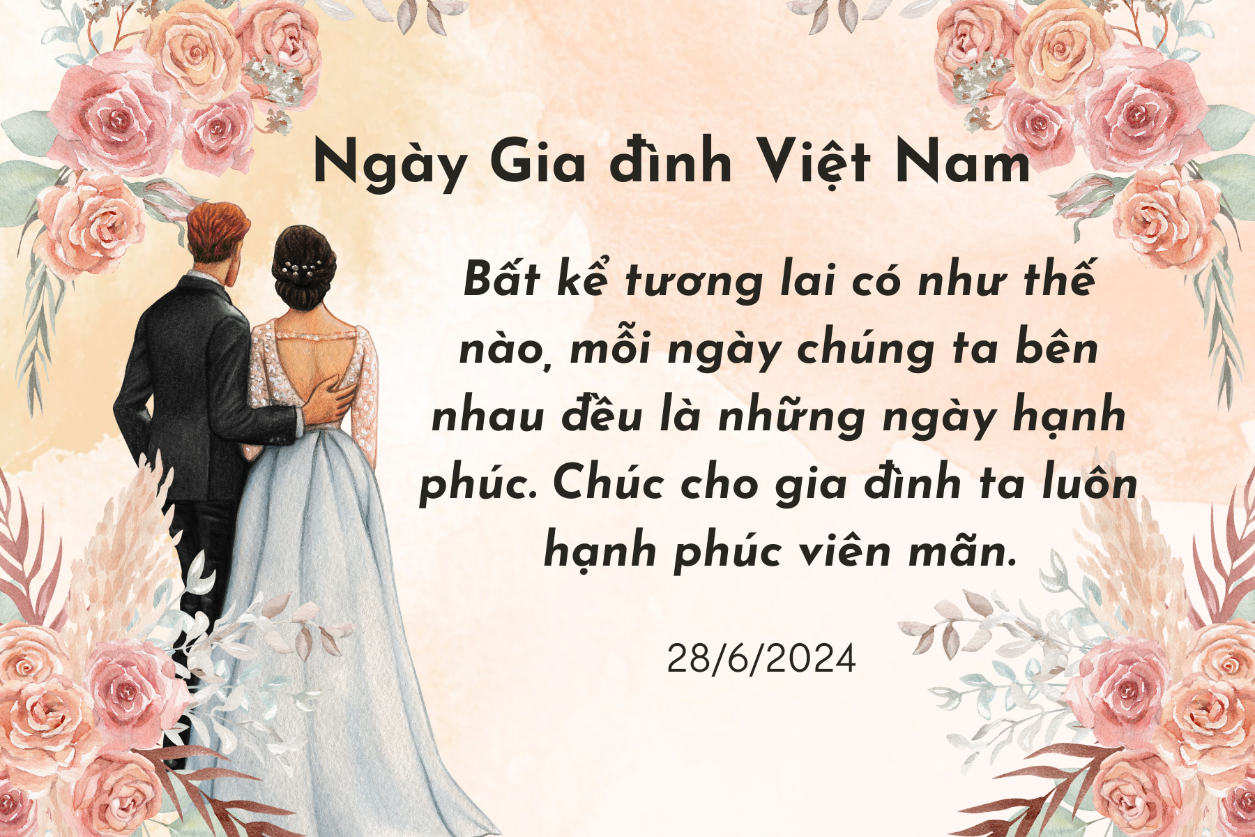 Lời chúc hay tặng vợ, chồng, các con nhân Ngày Gia đình Việt Nam 28/6 - Ảnh 2