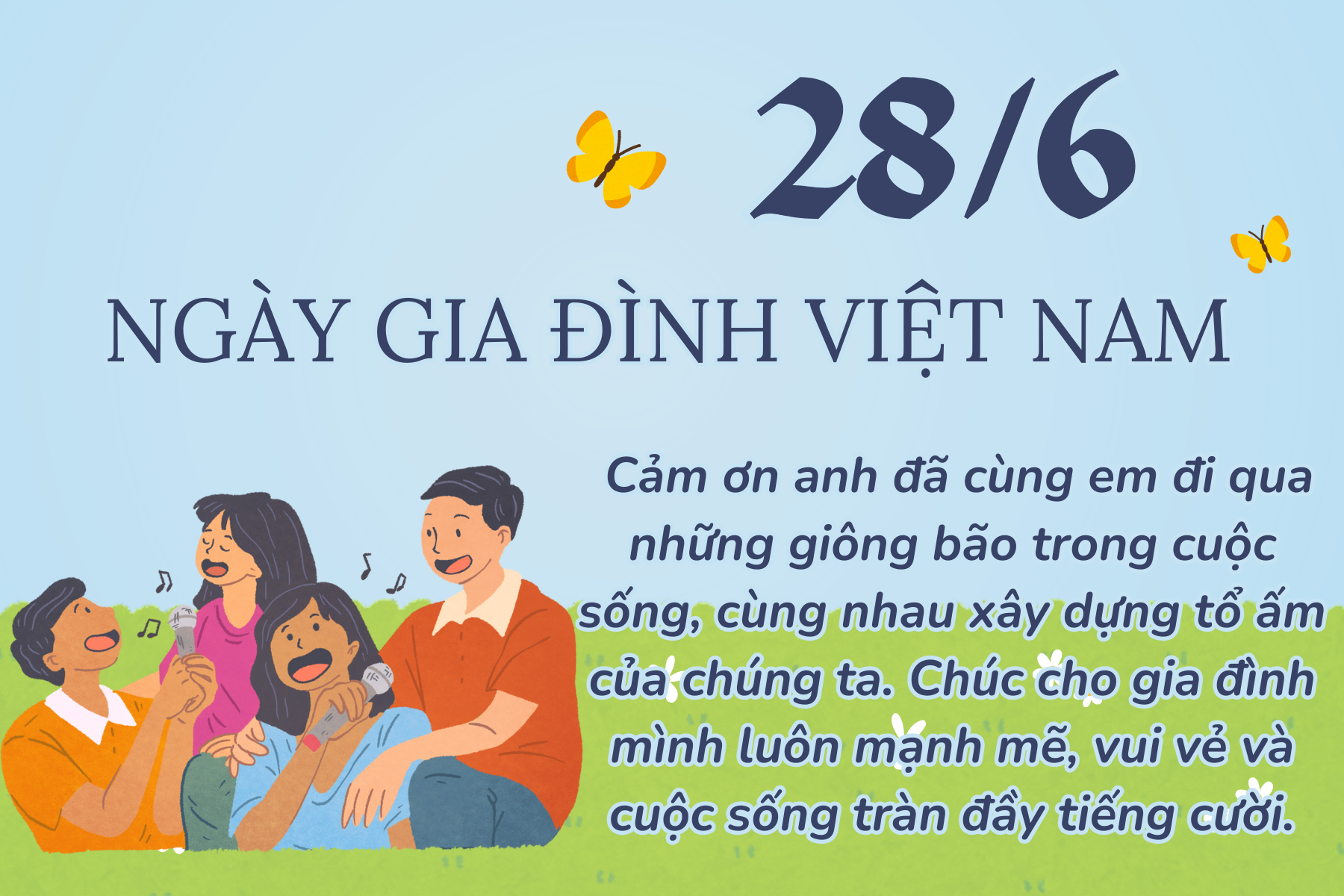 Lời chúc hay tặng vợ, chồng, các con nhân Ngày Gia đình Việt Nam 28/6 - Ảnh 6