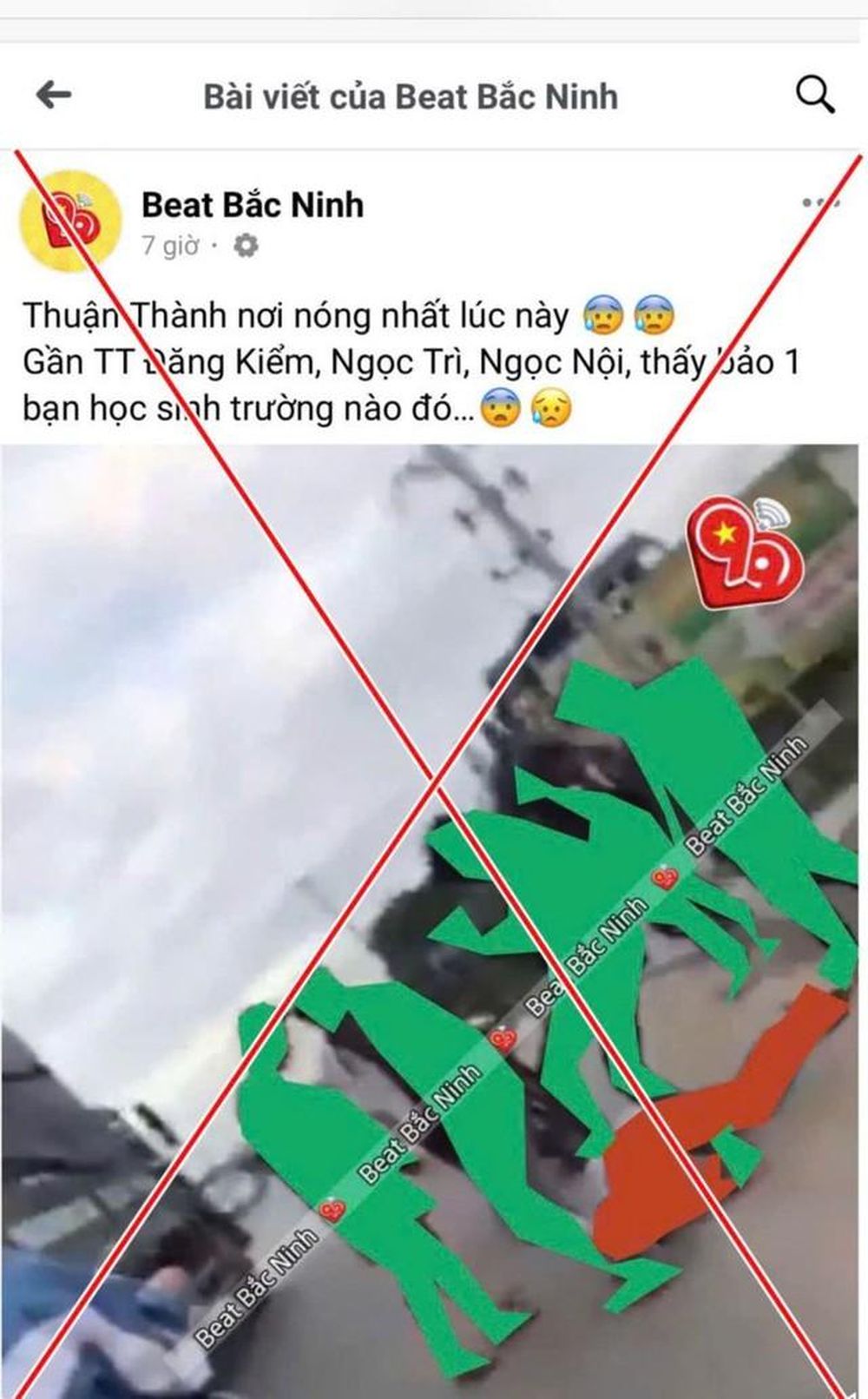 Đ.Đ.T và bài đăng sai sự thật của mình trên các fanpage.