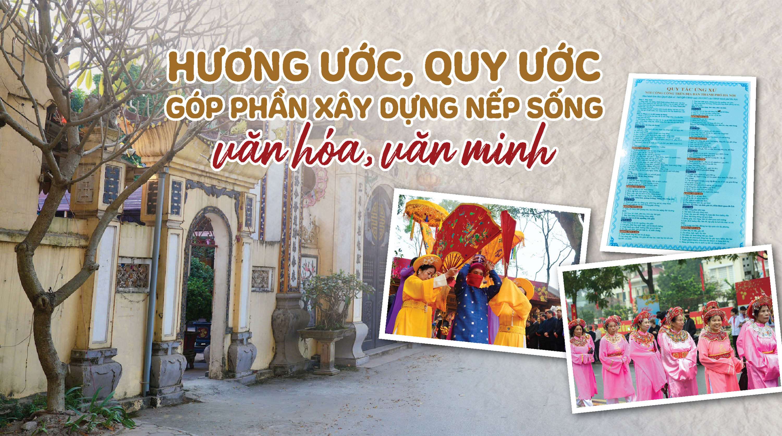 Hương ước, Quy ước góp phần xây dựng nếp sống văn hóa, văn minh - Ảnh 1