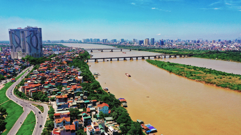 Sông Hồng là trục xanh, trục cảnh quan trung tâm của Thủ đô.