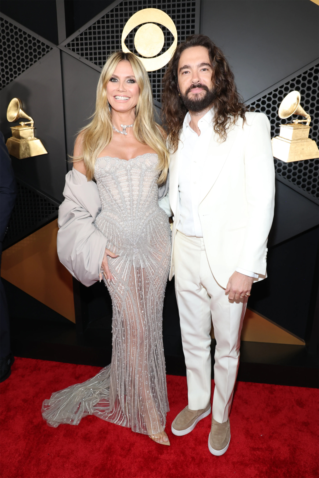 Siêu mẫu Heidi Klum sánh đôi cùng chồng - nhạc sĩ Tom Kaulitz.