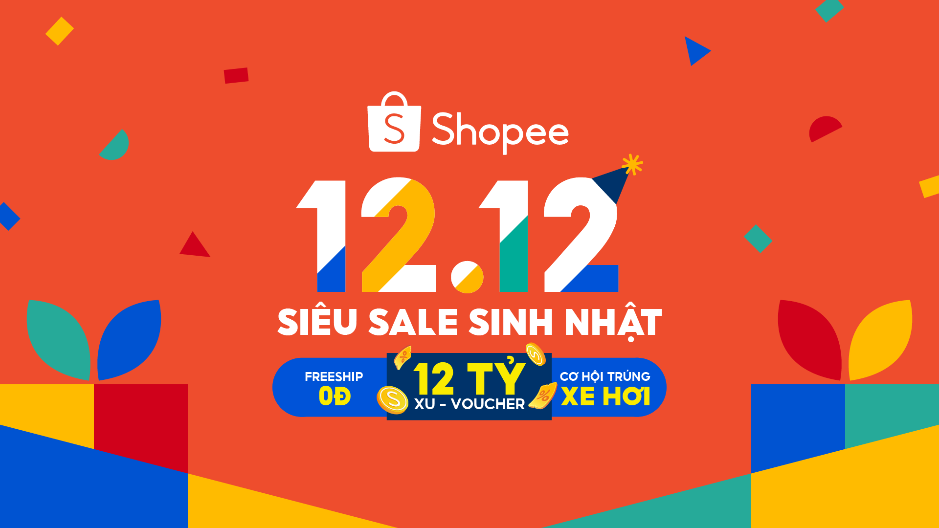 Chào đón siêu ưu đãi trong sự kiện mua sắm lớn nhất cuối năm Shopee 1212  Sale Sinh Nhật