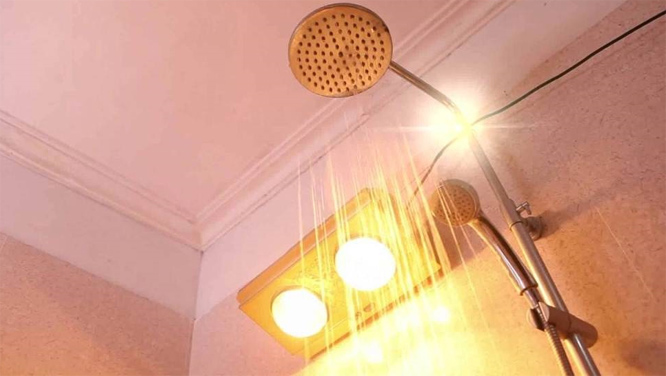 Những lưu ý khi dùng đèn sưởi nhà tắm trong mùa đông