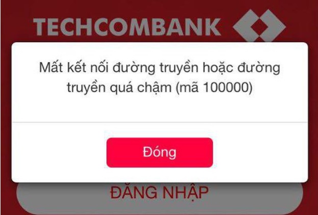 Sự cố chuyển tiền từ Techcombank đã được khắc phục