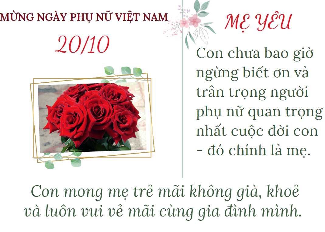 Để đánh dấu sự kiện này, chúng ta có thể cùng nhau chúc mừng những người phụ nữ đáng quý trong cuộc sống của mình. Hãy xem những lời chúc tuyệt vời để truyền tải đến họ thông điệp yêu thương, sự quan tâm và tôn trọng.