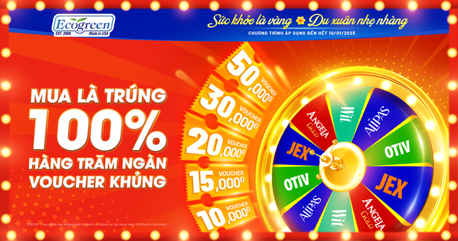 Hàng trăm ngàn voucher hấp dẫn trị giá lên đến 50.000đ, áp dụng ngay sau khi tích điểm thành công.