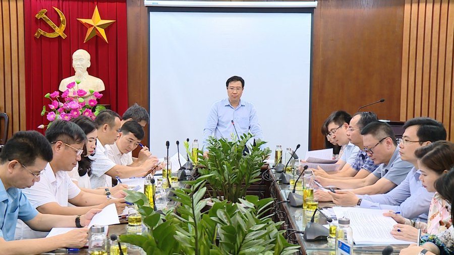 Trưởng Ban Văn hoá - Xã hội HĐND Thành phố Hà Nội Nguyễn Thanh Bình phát biểu tại buổi làm việc.