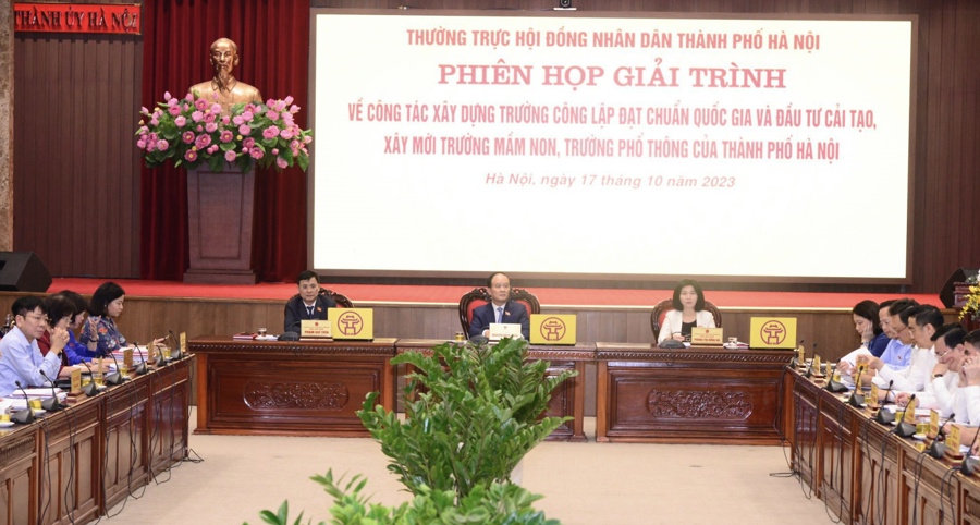 Thường trực HĐND TP Hà Nội chủ trì phiên giải trình, chiều 17/10