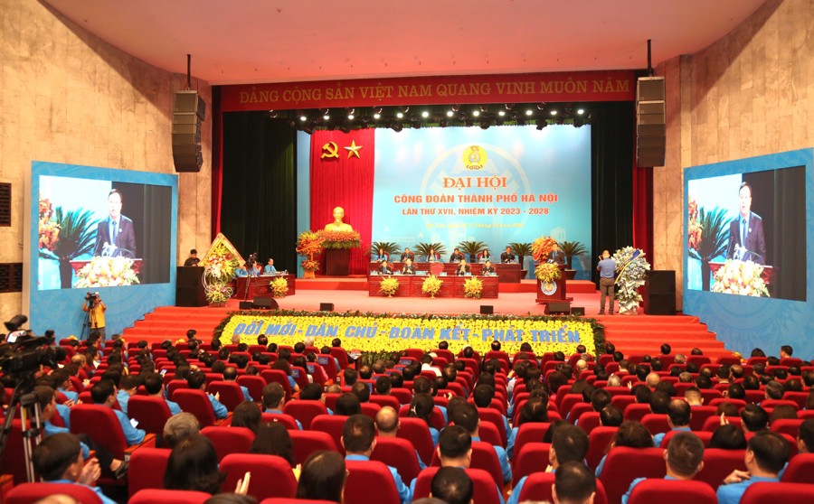 Đại hội Công đoàn TP Hà Nội khoá XVII, nhiệm kỳ 2023-2028 (ảnh minh họa)