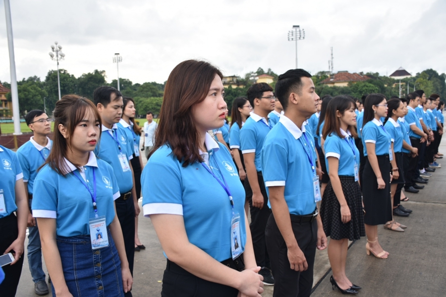 Các đại biểu dự Đại hội Hội Sinh viên TP Hà Nội lần thứ VII, nhiệm kỳ 2018 – 2023.