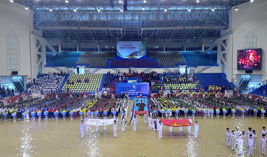 Lễ khai mạc Hội khỏe Phù Đổng quận Ba Đình lần thứ X, năm 2024.