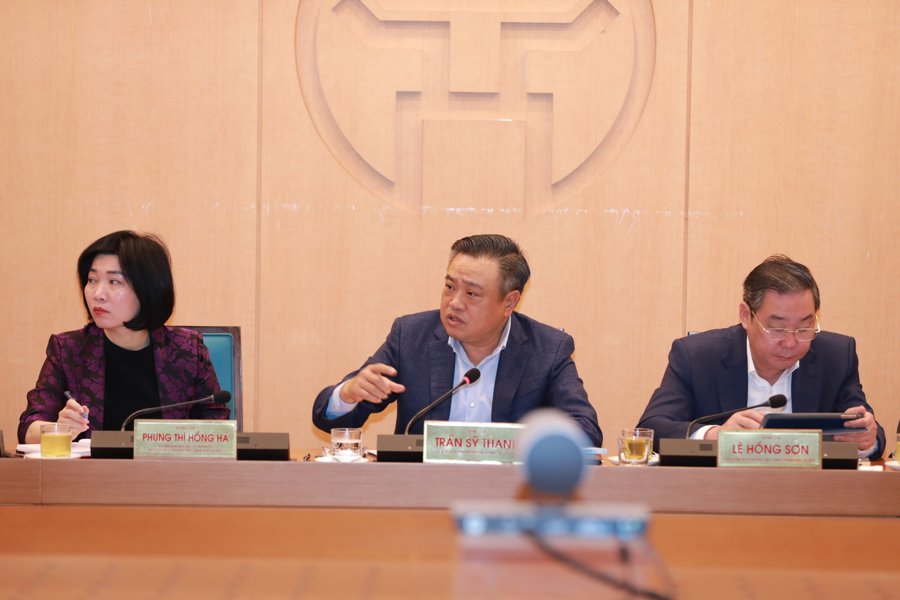 Chủ tịch UBND TP Hà Nội Trần Sỹ Thanh chủ trì phiên họp thứ nhất Tổ Biên tập thuộc lĩnh vực Kinh tế - Xã hội, Quốc phòng - An ninh, Chuyển đổi số và Đối ngoại. 