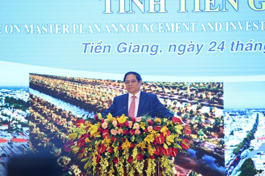 Thủ tướng Phạm Minh Chính phát biểu tại Hội nghị. (Ảnh Đoàn Bắc)