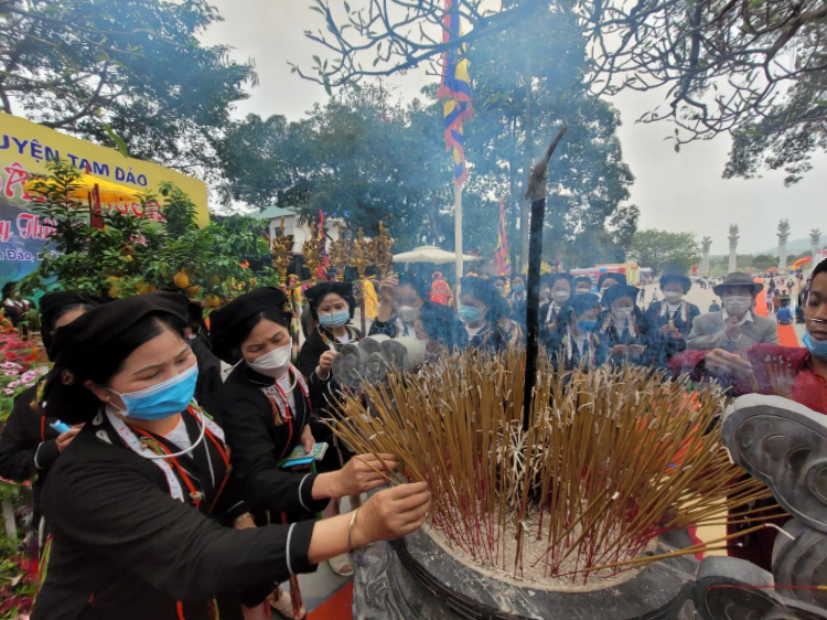 Đồng bào Sán Dìu cư trú ở xã Đạo Trù, huyện Tam Đảo có nhiều nét sinh hoạt văn hóa đặc trưng thú vị. Ảnh minh họa Ngân Khánh. 