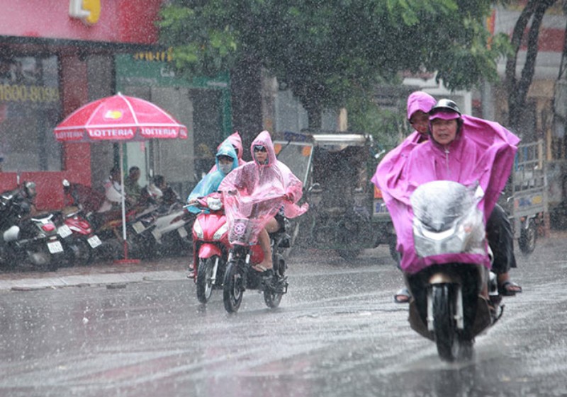 Dự báo thời tiết ngày 2/5/2024: Hà Nội mưa rào, gió đông bắc cấp 3. Ảnh: Internet