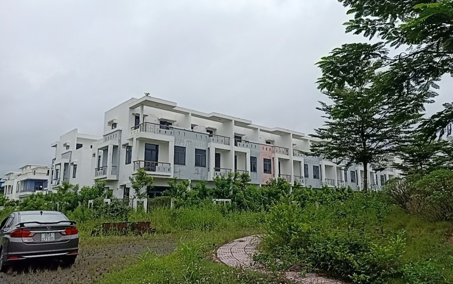 Một góc khu dự án 500 căn biệt thự xây dựng trái phép ở huyện Trảng Bom.