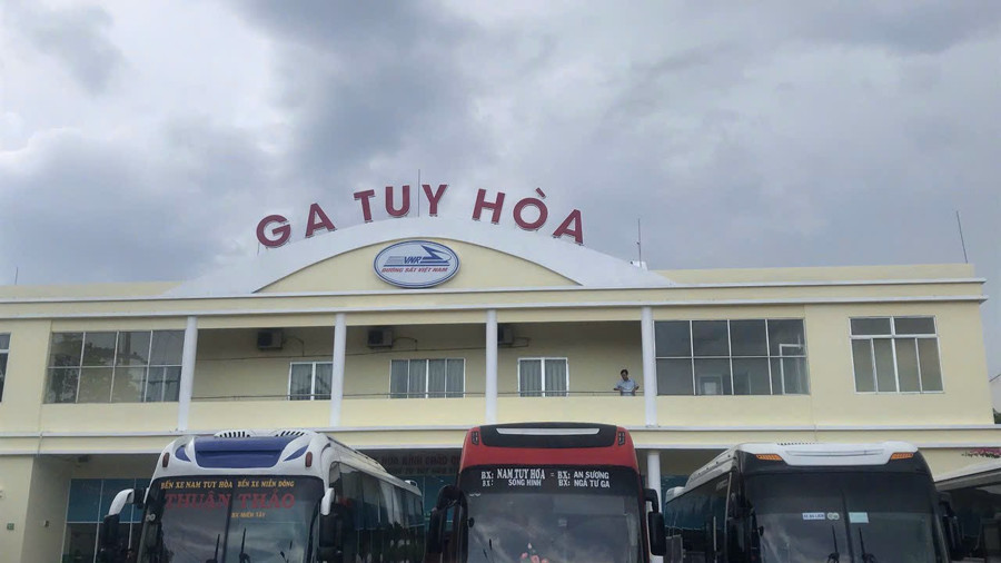 Ga Tuy Hòa đã sẵn sàng cho công tác chuyển tải. Ảnh Văn Hòa