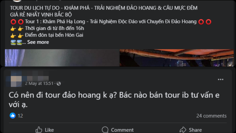 Không khó để bắt gặp trên mạng xã hội những quảng cáo về các loại tour du lịch "tự do" và những du khách tò mò về loại hình du lịch này, nhưng đi kèm với đó là những nguy cơ rủi ro tiềm ẩn nếu gặp phải những người tổ chức tour trái phép.