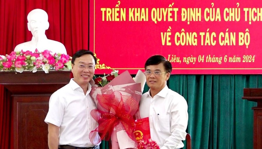 Ông Lưu Hoàng Ly được tái bổ nhiệm làm Giám đốc Sở NN&PTNT tỉnh Bạc Liêu (Ảnh: Hoàng Nam)