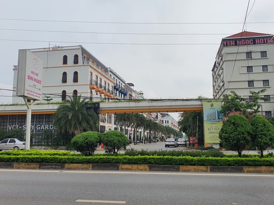 Dự án Sky Garden tại thành phố Vĩnh Yên do Công ty Cổ phần Đầu tư và Dịch vụ T&T là chủ đầu tư. Ảnh: Lương Giang. 