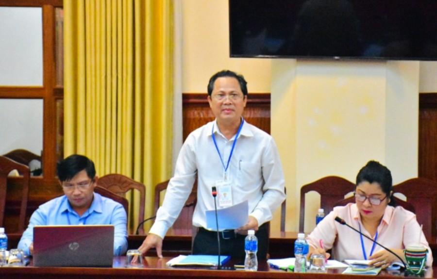 Ông Nguyễn Văn Thạch - Phó giám dốc Sở GD&ĐT tỉnh Bình Thuận thông tin về kỳ thi tốt nghiệp THPT năm 2024.