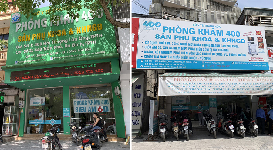 2 cơ sở của Phòng khám 400 ở Thanh Hóa bị xử phạt về hành vi kinh doanh hàng hóa nhập lậu.