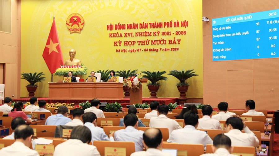 Quang cảnh phiên họp sáng 2/7