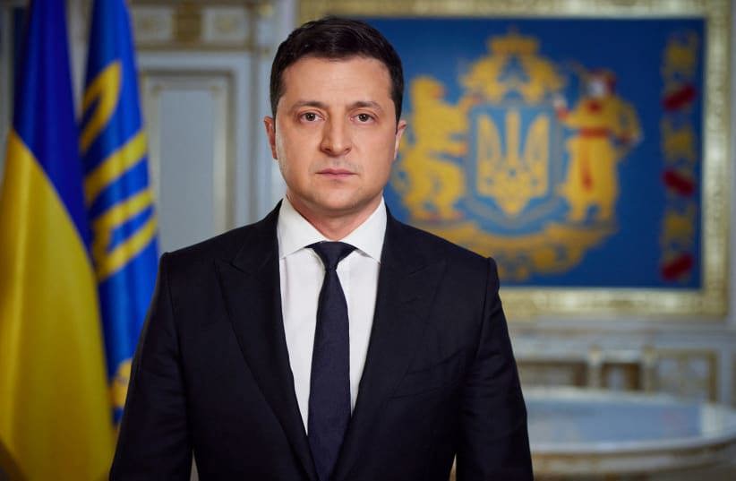 Tổng thống Ukraine Volodymyr Zelensky . Ảnh:jpost.co