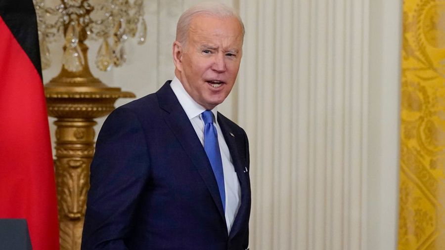 Tổng thống Joe Biden phát biểu trong cuộc họp báo chung với Thủ tướng Đức Olaf Scholz tại Nhà Trắng, ngày 7/2. Ảnh: CNN