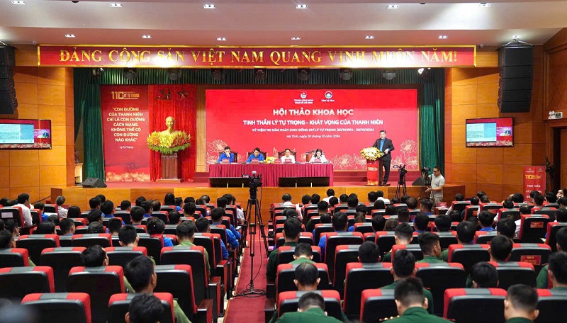 Toàn cảnh Hội thảo khoa học “Tinh thần Lý Tự Trọng - Khát vọng của thanh niên” 