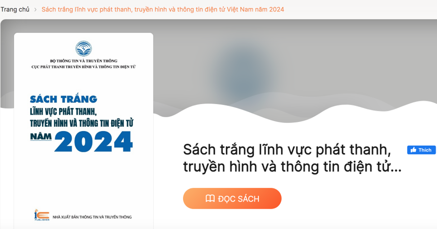 Lần đầu tiên phát hành “Sách trắng lĩnh vực phát thanh, truyền hình và thông tin điện tử”.