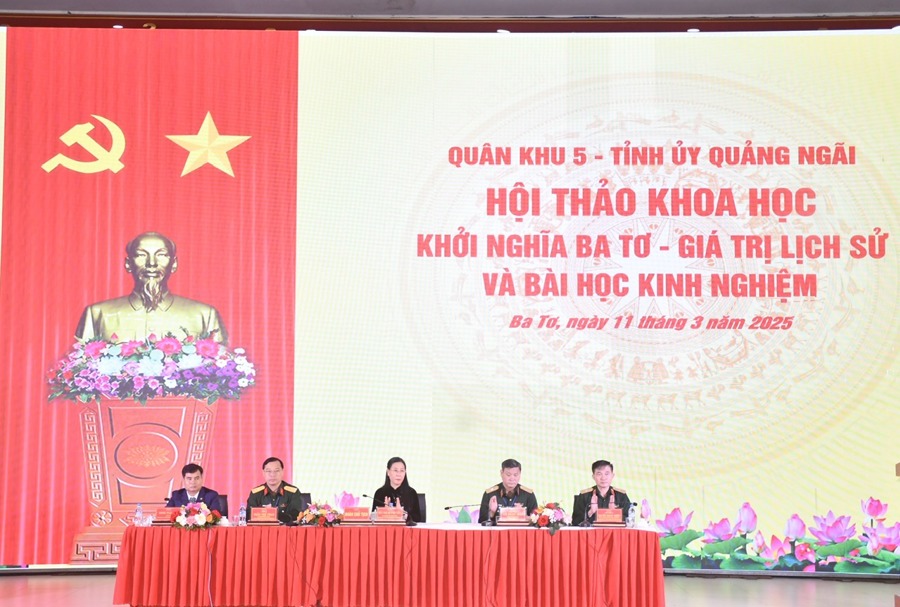 Hội thảo khoa học “Khởi nghĩa Ba Tơ - Giá trị lịch sử và bài học kinh nghiệm” được tổ chức vào dịp tròn 80 năm Ngày khởi nghĩa Ba Tơ (11/3/1945- 11/3/2025).