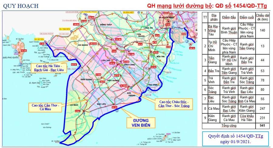 Quy hoạch tuyến đường ven biển phía Nam TP Hồ Chí Minh