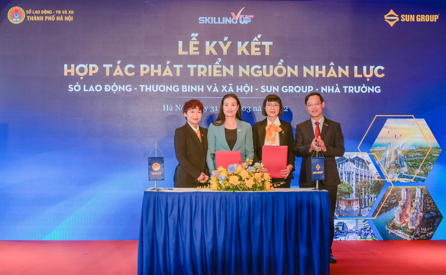 Tập đoàn Sun Group ký kết với Sở LĐTBXH Hà Nội