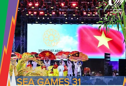 Câu chuyện Tre và Lúa tại  Lễ khai mạc Đại hội thể thao Đông Nam Á lần thứ 31 (SEA Games 31) . Ảnh TT