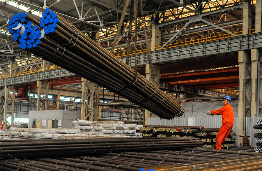 Giá thép hôm nay 19/4, tăng trở lại trên sàn giao dịch; China Steel Corp cho biết, họ dự kiến sẽ tăng giá thép trong nước vào tháng tới với mức điều chỉnh trung bình là 2,95%, trong bối cảnh chi phí sản xuất tăng do giá nguyên liệu thô leo thang . (Ảnh:ChinaDaily)