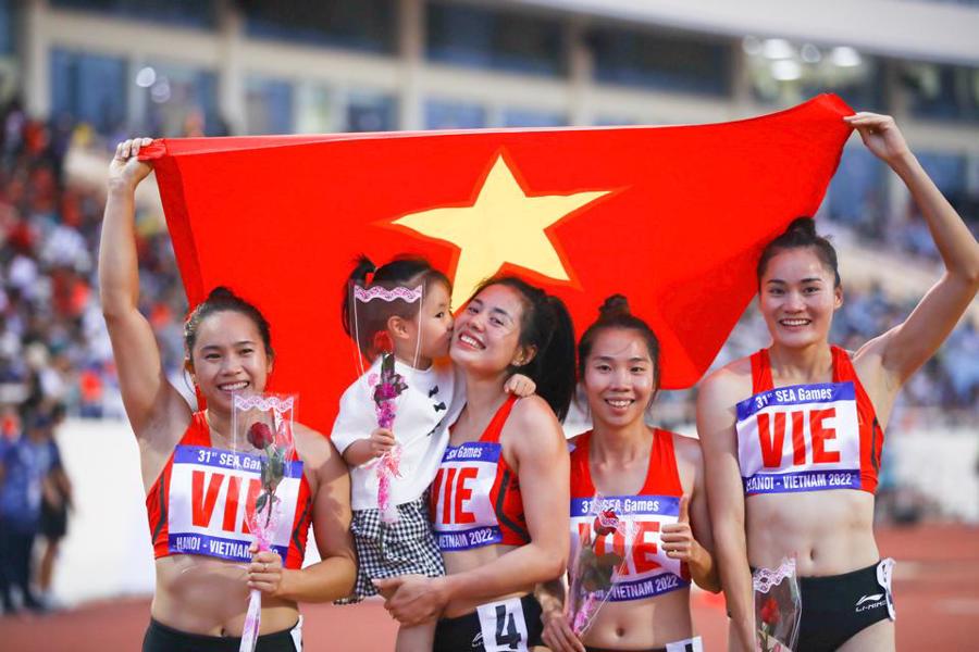 Điền kinh Việt Nam giành 22 HCV tại SEA Games 31. Ảnh: Ngọc Tú.