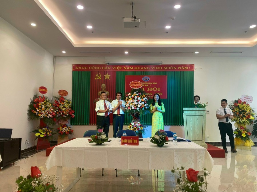 Đảng bộ phường Mai Động là một trong ba tổ chức Đảng của quận Hoàng Mai hoàn thành tiến độ đại hội. Ảnh HM
