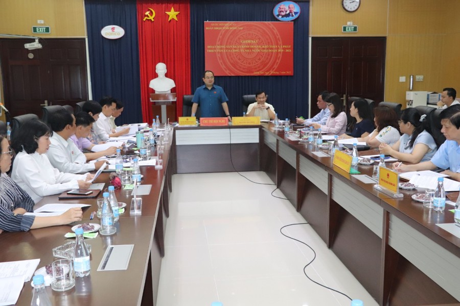 Đoàn giám sát đại biểu quốc hội tỉnh Đồng Nai thực hiện buổi giám sát tại Tổng công ty công nghiệp thực phẩm Đồng Nai (Dofico) ngày 28/7/2022.