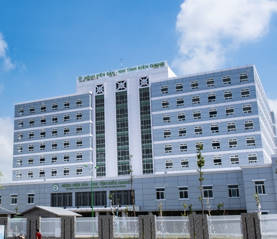 Bệnh viện Sản - Nhi Kiên Giang nơi có nhiều dấu hiệu sai phạm (ảnh Hồng Lĩnh)