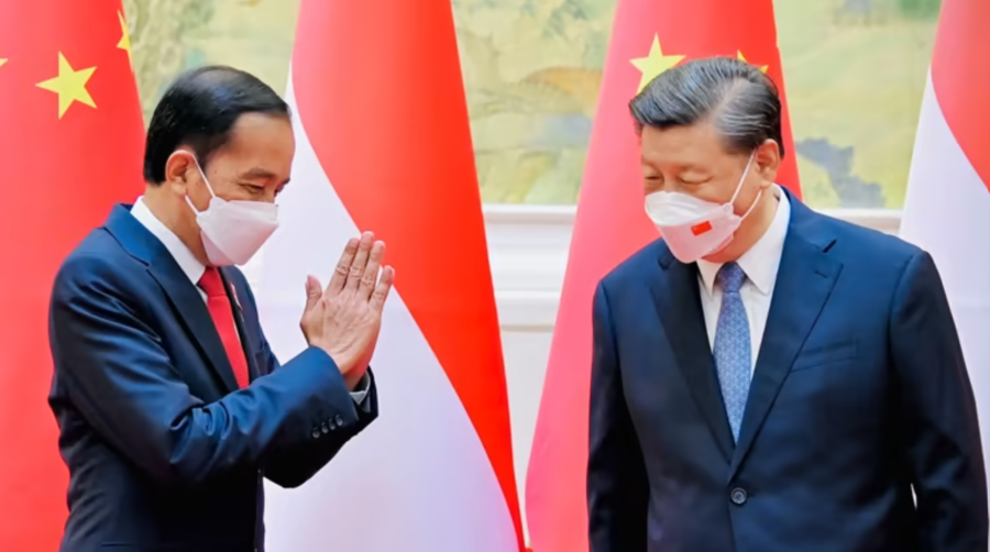 Chuyến công du của Tổng thống Joko Widodo tới Bắc Kinh chứng kiến lần đầu tiên Chủ tịch Trung Quốc Tập Cận Bình đề cập đến dự án phát triển thủ đô Nusantara. Ảnh: Phủ Tổng thống Indonesia